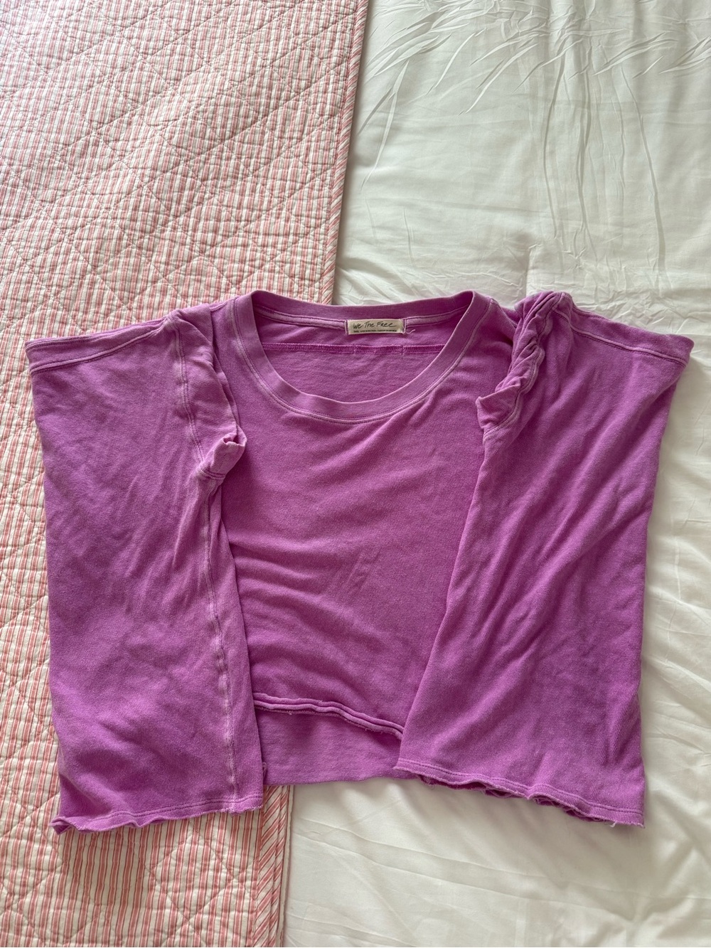 We The Free Lavender Purple Crop Top